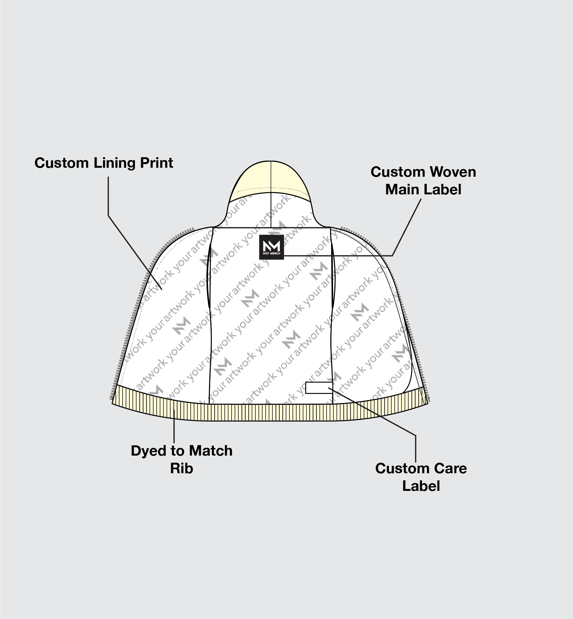 Lined Zip Hoodie