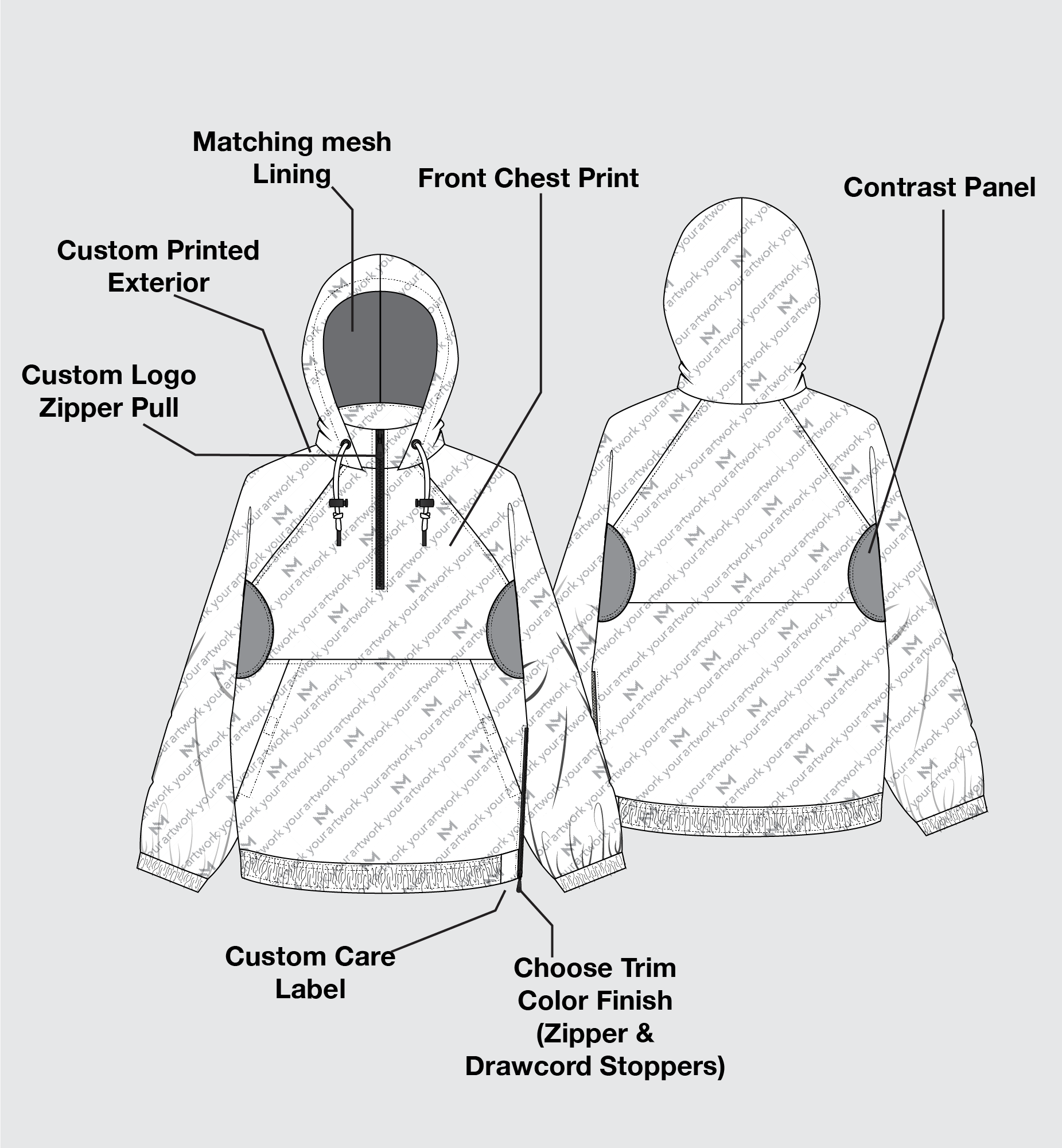 Printed Nylon Tracksuit