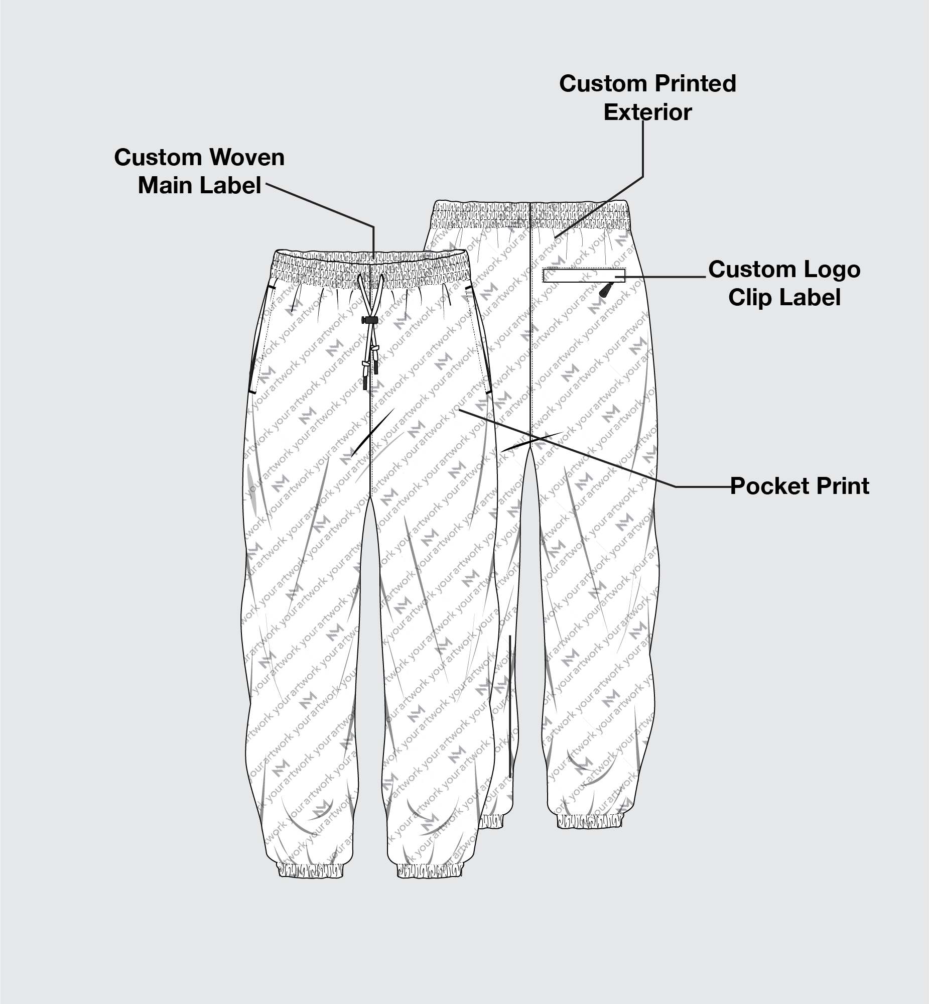 Printed Nylon Tracksuit